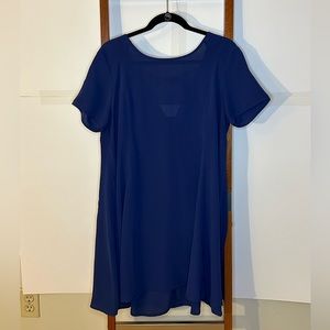 Navy Shift Dress Short Sleeve